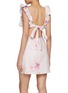 Back View - Click To Enlarge - ZIMMERMANN - Crush Frill Linen Mini Dress