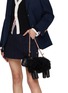 Figure View - Click To Enlarge - THOM BROWNE - Small Sheep Leather Shoulder Bag