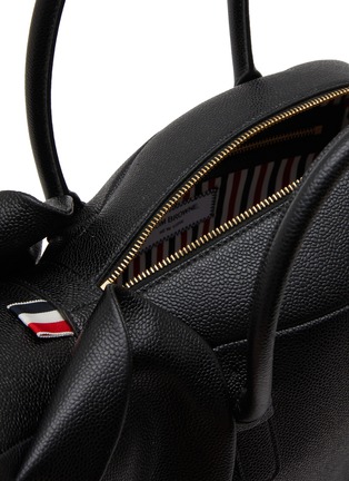 Detail View - Click To Enlarge - THOM BROWNE - Small Elephant Grained Leather Shoulder Bag