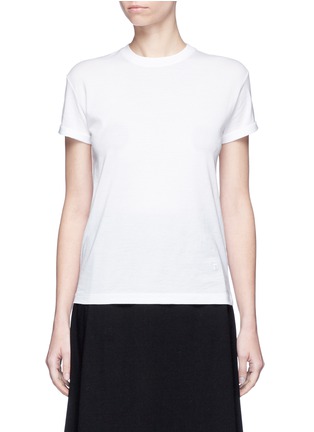 Main View - Click To Enlarge - T BY ALEXANDER WANG - Roll sleeve cotton T-shirt