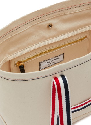 Detail View - Click To Enlarge - THOM BROWNE - Small Tool Cotton Canvas Tote Bag