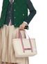 Figure View - Click To Enlarge - THOM BROWNE - Small Tool Cotton Canvas Tote Bag