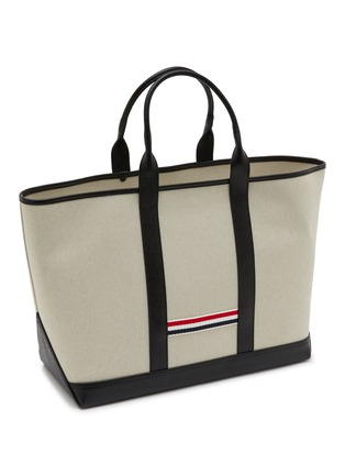 Detail View - Click To Enlarge - THOM BROWNE - Medium Tool Cotton Canvas Tote Bag