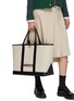 Figure View - Click To Enlarge - THOM BROWNE - Medium Tool Cotton Canvas Tote Bag