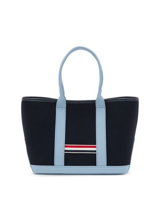 Main View - Click To Enlarge - THOM BROWNE - Small Tool Interlock Canvas Tote Bag