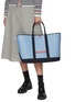 Figure View - Click To Enlarge - THOM BROWNE - Medium Tool Interlock Canvas Tote Bag