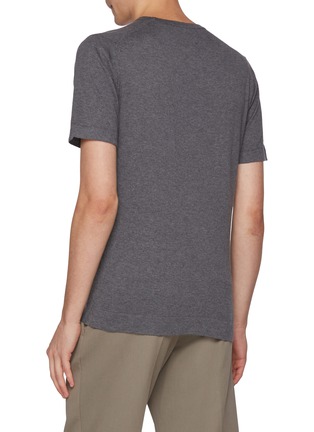 Back View - Click To Enlarge - JOHN SMEDLEY - Lorca Sea Island Cotton T-Shirt