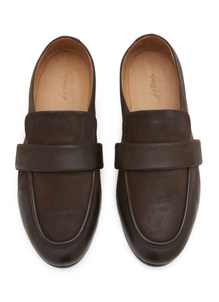 Detail View - Click To Enlarge - MARSÈLL - Steccoblocco Leather Mocassino Loafers