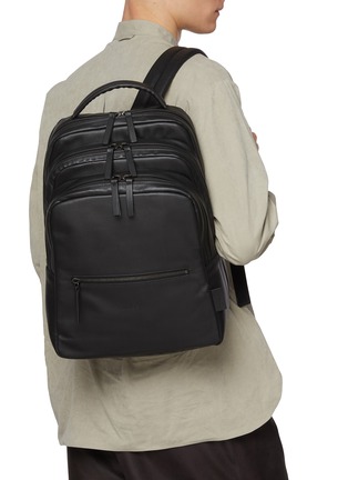 Figure View - Click To Enlarge - MARSÈLL - Triparto Leather Backpack