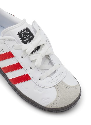 Detail View - Click To Enlarge - ADIDAS - x Hello Kitty Gazelle Leather Toddlers Sneakers