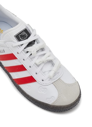 Detail View - Click To Enlarge - ADIDAS - x Hello Kitty Gazelle Leather Kids Sneakers