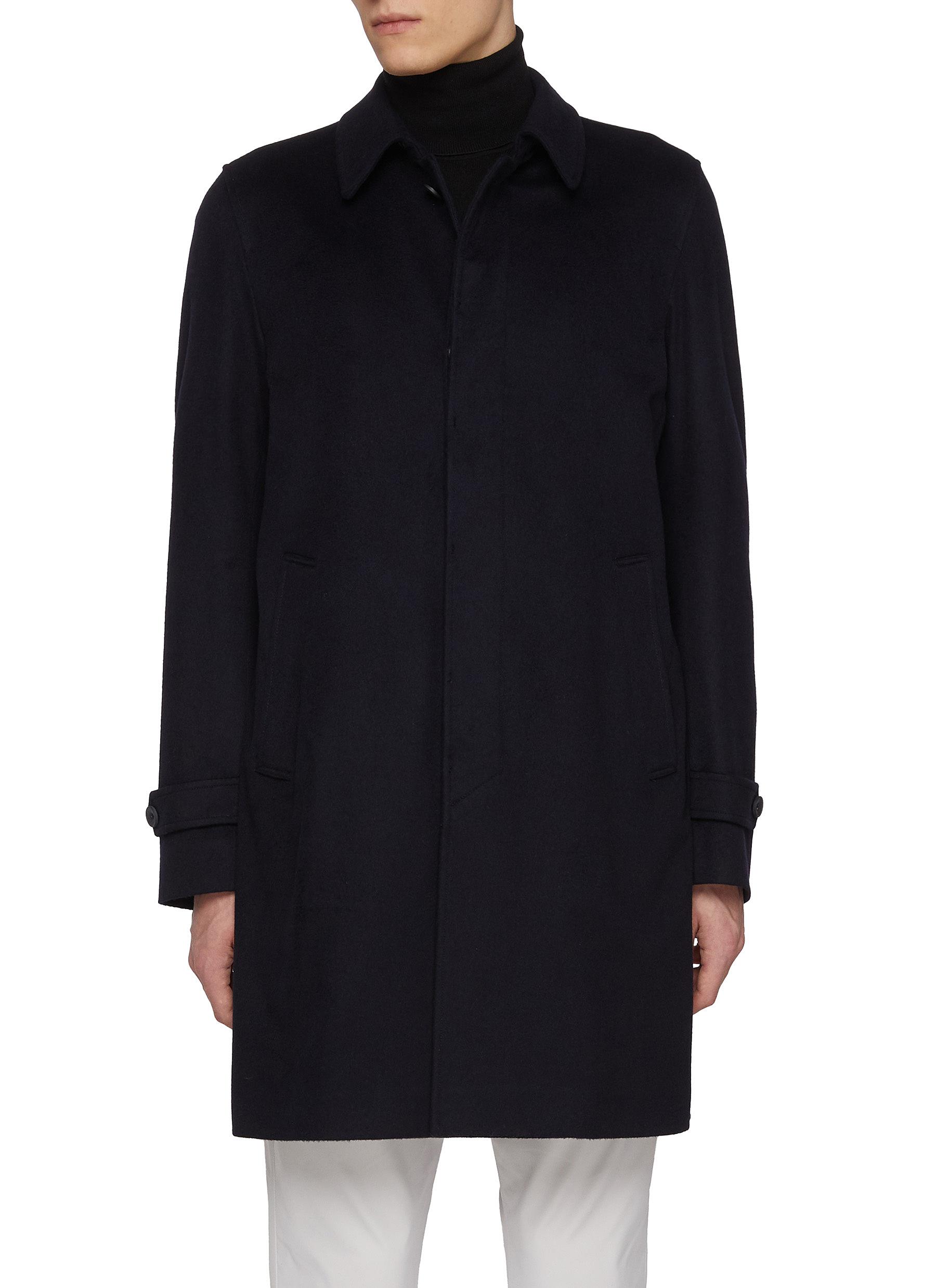 Button Up Water Resist Cashmere Coat