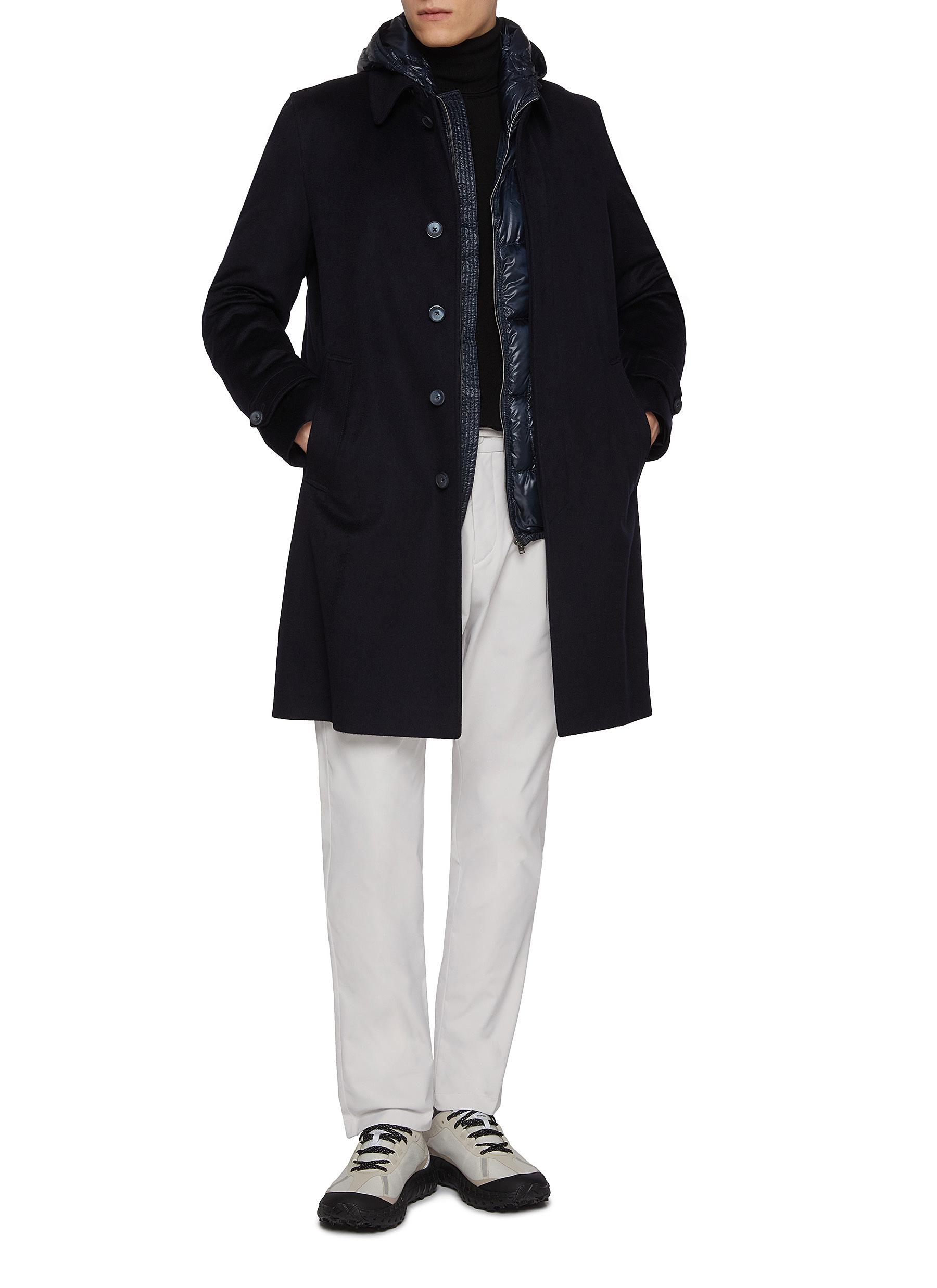 Button Up Water Resist Cashmere Coat - Thumbnail 2