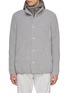 Main View - Click To Enlarge - HERNO - Button Up Hooded Bib Wool Knit Gardigan