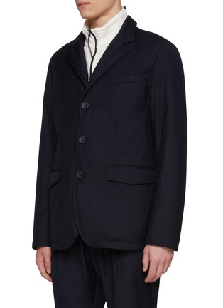 Detail View - Click To Enlarge - HERNO - Detachable Bib Ultralight Down Blazer