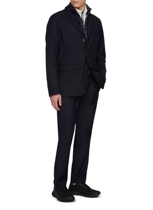 Figure View - Click To Enlarge - HERNO - Detachable Bib Ultralight Down Blazer