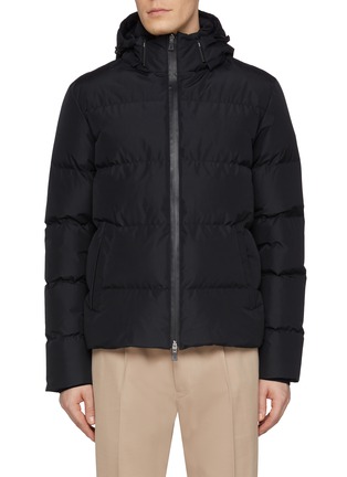 Main View - Click To Enlarge - HERNO - Laminar Hooded Puffer Jacket