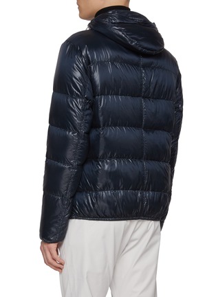 Back View - Click To Enlarge - HERNO - Zip Up Laminar Hooded Polymaid Puffer Jacket