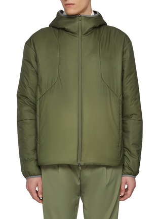 Main View - Click To Enlarge - HERNO - Zip Up Ultralight Hooded Proof Nylon Jacket