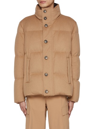 Main View - Click To Enlarge - HERNO - Stand Collar Camel Jacket