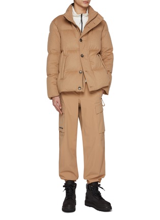 Figure View - Click To Enlarge - HERNO - Stand Collar Camel Jacket