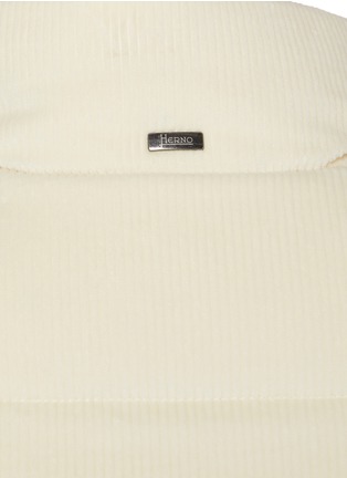  - HERNO - Stand Collar Cotton Cashmere Blend Corduroy Vest