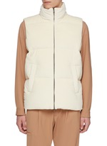 HERNO | Stand Collar Cotton Cashmere Blend Corduroy Vest