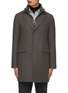 Main View - Click To Enlarge - HERNO - Detachable Bib Single Breasted Coat