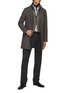 Figure View - Click To Enlarge - HERNO - Detachable Bib Single Breasted Coat