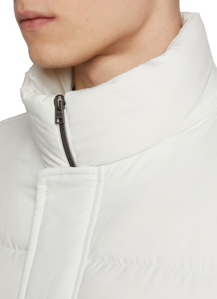 Detail View - Click To Enlarge - HERNO - Stand Collar Hidden Placket Bomber Jacket