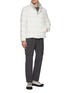 Figure View - Click To Enlarge - HERNO - Stand Collar Hidden Placket Bomber Jacket