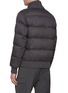 Back View - Click To Enlarge - HERNO - Shawl Lapel Ribbed Edges Puffer Jacket