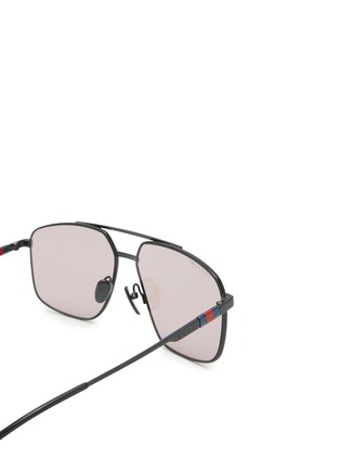 Detail View - Click To Enlarge - GUCCI - Metal Aviator Sunglasses