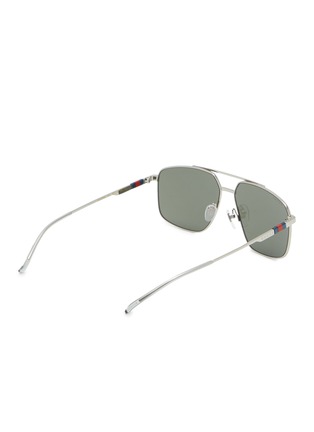 Figure View - Click To Enlarge - GUCCI - Metal Aviator Sunglasses