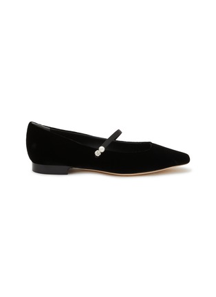 Main View - Click To Enlarge - RODO - Katherine Velvet Mary Jane Flats