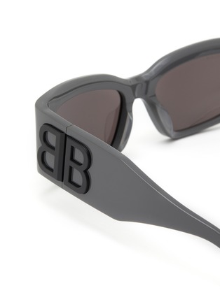 Detail View - Click To Enlarge - BALENCIAGA - Recycled Acetate Rectangular Sunglasses