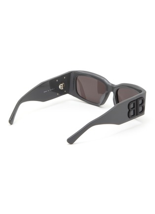 Figure View - Click To Enlarge - BALENCIAGA - Recycled Acetate Rectangular Sunglasses