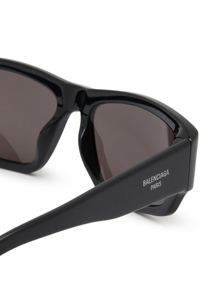 Detail View - Click To Enlarge - BALENCIAGA - Recycled Acetate Retangular Sunglasses