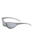 Main View - Click To Enlarge - BALENCIAGA - Aluminum Cat Eye Sunglasses