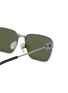 Detail View - Click To Enlarge - BALENCIAGA - Metal Rectangular Sunglasses