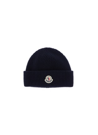 Logo Patch Wool Cashmere Beanie