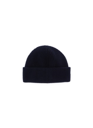 Moncler ribbed beanie hat online