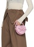 Figure View - Click To Enlarge - FINDKAPOOR - Ribbon Tie Heart Leather Bag