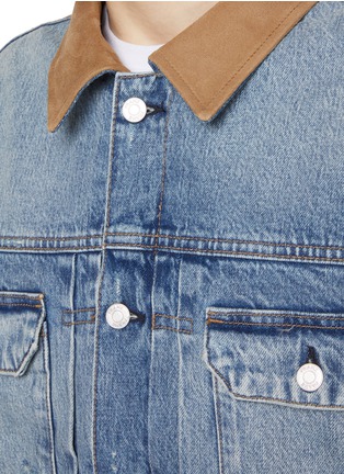 FRAME | Vintage Distressed Denim Jacket | Men | Lane Crawford