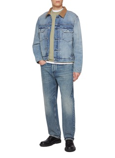 ★SUNDAYOFFCLUB★Hand Distressed Denim Jacket 선데이오프클럽(SUNDAYOFFCLUB) Punk Pin Hand Distressed Denim