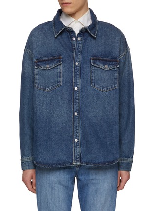 Main View - Click To Enlarge - FRAME - Relaxed Double Pocket Denim Shirt