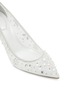 Detail View - Click To Enlarge - RENÉ CAOVILLA - Cinderella 80 Embellished Mesh Satin Pumps