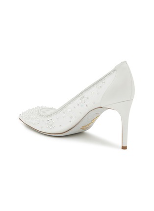  - RENÉ CAOVILLA - Cinderella 80 Embellished Mesh Satin Pumps