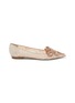 Main View - Click To Enlarge - RENÉ CAOVILLA - Veneziana Embellished Lace Flats