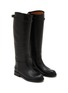 Detail View - Click To Enlarge - ALBERTO FASCIANI - Isabel Leather Tall Riding Boots